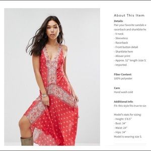 Free People Faithfully Yours Maxi dress sz S